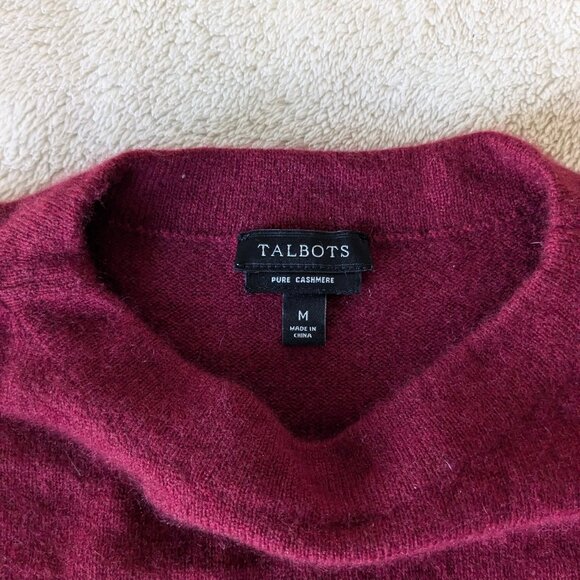 PURE CASHMERE dark red sweater - Picture 2 of 4